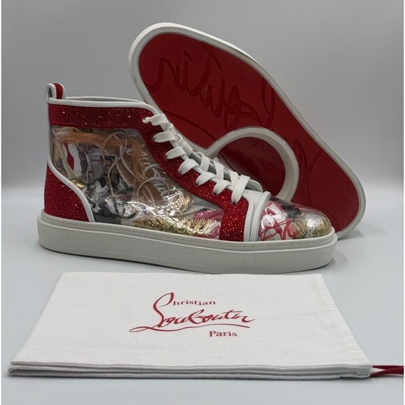 Authentic Christian Louboutin High-Top Trash Sneakers Mens Size 44.5 EU 11.5 US main image 6